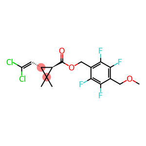 Cyclopropanecarboxylic acid, 3-(2,2-dichloroethenyl)-2,2-dimethyl-, [2,3,5,6-tetrafluoro-4-(methoxymethyl)phenyl]methyl ester, (1R,3S)-