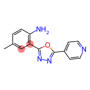 Benzenamine, 4-methyl-2-[5-(4-pyridinyl)-1,3,4-oxadiazol-2-yl]-