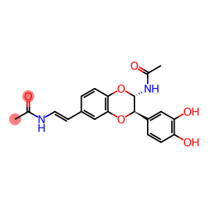 Acetamide, N-[(1E)-2-[(2S,3R)-2-(acetylamino)-3-(3,4-dihydroxyphenyl)-2,3-dihydro-1,4-benzodioxin-6-yl]ethenyl]-