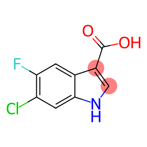 1H-Indole-3-carboxylic  acid,  6-chloro-5-fluoro-