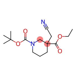 1,3-Piperidinedicarboxylic acid, 3-(cyanomethyl)-, 1-(1,1-dimethylethyl) 3-ethyl ester