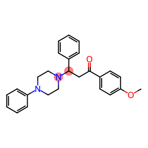 1-(4-methoxyphenyl)-3-phenyl-3-(4-phenyl-1-piperazinyl)-1-propanone