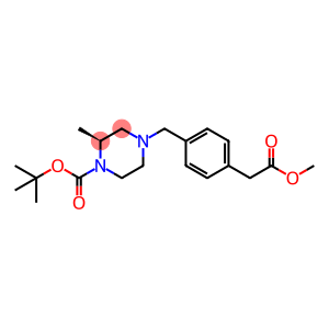 1-Piperazinecarboxylic acid, 4-[[4-(2-methoxy-2-oxoethyl)phenyl]methyl]-2-methyl-, 1,1-dimethylethyl ester, (2S)-