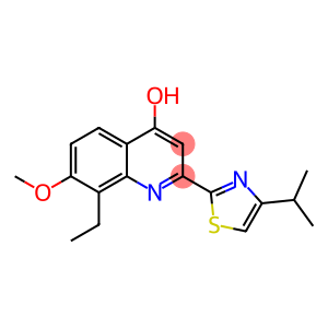 8-Ethyl-2-(4-isopropylthiazol-2-yl)-7-methoxyquinolin-4-ol