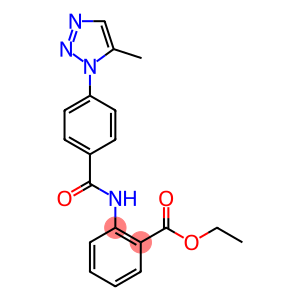 ethyl 2-({[4-(5-methyl-1H-1,2,3-triazol-1-yl)phenyl]carbonyl}amino)benzoate