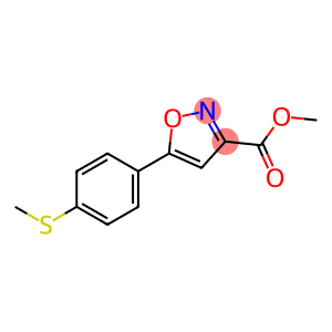3-Isoxazolecarboxylic acid, 5-[4-(methylthio)phenyl]-, methyl ester