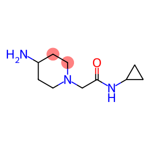 1-Piperidineacetamide, 4-amino-N-cyclopropyl-