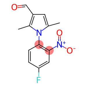 1-(4-fluoro-2-nitrophenyl)-2,5-dimethylpyrrole-3-carbaldehyde