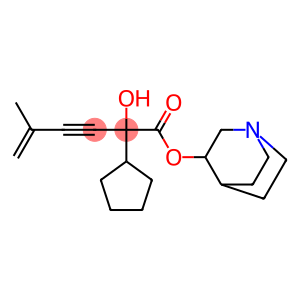 Cyclopentaneacetic acid, α-hydroxy-α-(3-methyl-3-buten-1-yn-1-yl)-, 1-azabicyclo[2.2.2]oct-3-yl ester