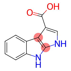 Pyrrolo[2,3-b]indole-3-carboxylic  acid,  1,8-dihydro-