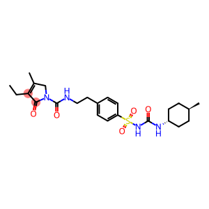 4-ethyl-3-methyl-N-[2-[4-[(4-methylcyclohexyl)carbamoylsulfamoyl]phenyl]ethyl]-5-oxo-2H-pyrrole-1-carboxamide