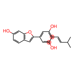 5-(6-hydroxy-1-benzofuran-2-yl)-2-[(E)-3-methylbut-1-enyl]benzene-1,3-diol