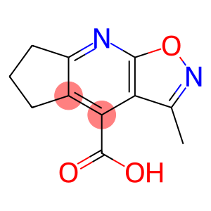 3-methyl-6,7-dihydro-5H-cyclopenta[b]isoxazolo[4,5-e]pyridine-4-carboxylic acid(SALTDATA: FREE)
