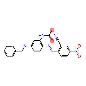 N-[2-[(2-cyano-4-nitrophenyl)azo]-5-[(phenylmethyl)amino]phenyl]acetamide