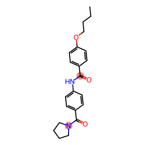 4-butoxy-N-[4-(1-pyrrolidinylcarbonyl)phenyl]benzamide