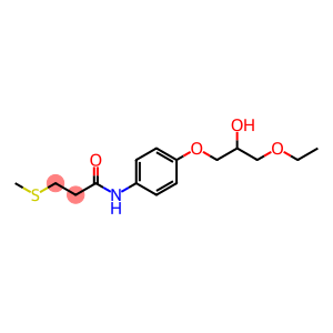 Propanamide, N-[4-(3-ethoxy-2-hydroxypropoxy)phenyl]-3-(methylthio)-