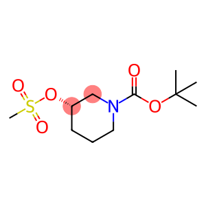 2-Methyl-2-propanyl (3S)-3-[(methylsulfonyl)oxy]-1-piperidinecarboxylate      (S)tertButyl 3(methylsulfonyloxy)piperidine1carboxylate