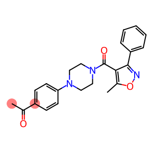 1-(4-(4-(5-Methyl-3-phenylisoxazole-4-carbonyl)piperazin-1-yl)phenyl)ethanone