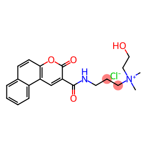 2-hydroxyethyl-dimethyl-[3-[(3-oxobenzo[f]chromene-2-carbonyl)amino]propyl]azanium
