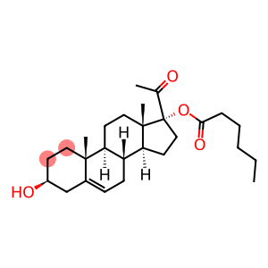 17-hexanoyloxy-3β-hydroxy-pregn-5-en-20-one