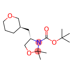 3-Oxazolidinecarboxylic acid, 2,2-diMethyl-4-[[(3R)-tetrahydro-2H-pyran-3-yl]Methyl]-, 1,1-diMethylethyl ester, (4S)-