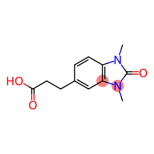 3-(1,3-dimethyl-2-oxobenzimidazol-5-yl)propanoic acid