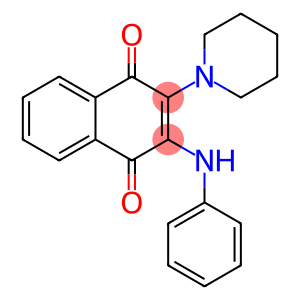 1,4-Naphthalenedione, 2-(phenylamino)-3-(1-piperidinyl)-