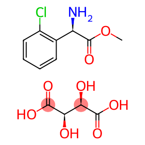 Benzeneacetic acid, α-amino-2-chloro-, methyl ester, (αR)-, (2R,3R)-2,3-dihydroxybutanedioate (1:1)