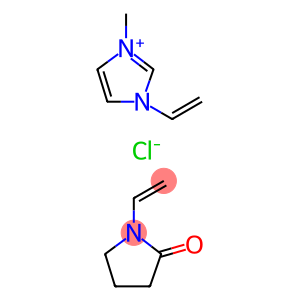 Polyquaternium  D16,  Poly[(3-methyl-1-vinylimidazolium  chloride)-co-(1-vinylpyrrolidone)]