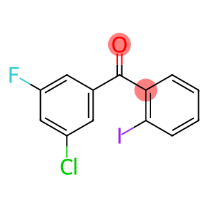 (3-chloro-5-fluorophenyl)-(2-iodophenyl)methanone