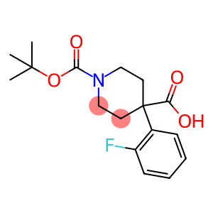 1-BOC-4-(2-FLUOROPHENYL)-4-PIPERIDINEDICARBOXYLIC ACID