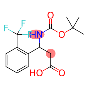 3-[(2-methylpropan-2-yl)oxycarbonylamino]-3-[2-(trifluoromethyl)phenyl]propanoic acid