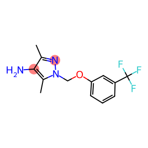 3,5-二甲基-1-((3-(三氟甲基)苯氧基)甲基)-1H-吡唑-4-胺
