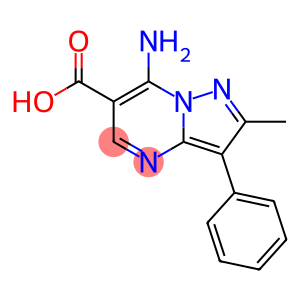 Pyrazolo[1,5-a]pyrimidine-6-carboxylic acid, 7-amino-2-methyl-3-phenyl-