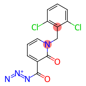 1-[(2,6-dichlorophenyl)methyl]-2-oxopyridine-3-carbonyl azide