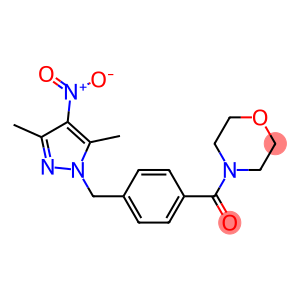 4-[4-({4-nitro-3,5-dimethyl-1H-pyrazol-1-yl}methyl)benzoyl]morpholine