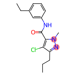 4-chloro-N-(3-ethylphenyl)-1-methyl-3-propyl-1H-pyrazole-5-carboxamide