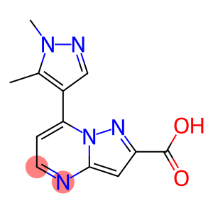7-(1,5-dimethylpyrazol-4-yl)pyrazolo[1,5-a]pyrimidine-2-carboxylic acid