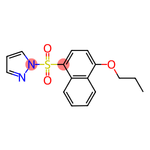 propyl 4-(1H-pyrazol-1-ylsulfonyl)-1-naphthyl ether