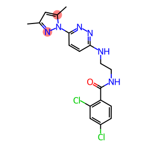 2,4-dichloro-N-(2-{[6-(3,5-dimethyl-1H-pyrazol-1-yl)-3-pyridazinyl]amino}ethyl)benzamide
