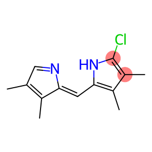 2-chloro-5-[(Z)-(3,4-dimethylpyrrol-2-ylidene)methyl]-3,4-dimethyl-1H-pyrrole