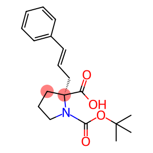 1,2-Pyrrolidinedicarboxylic acid, 2-[(2E)-3-phenyl-2-propen-1-yl]-, 1-(1,1-dimethylethyl) ester, (2R)-