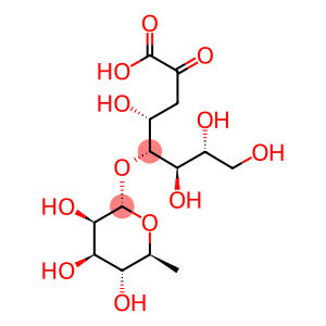 (4R,5R,6R,7R)-4,6,7,8-tetrahydroxy-2-oxo-5-[(2S,3R,4R,5R,6S)-3,4,5-trihydroxy-6-methyloxan-2-yl]oxyoctanoic acid