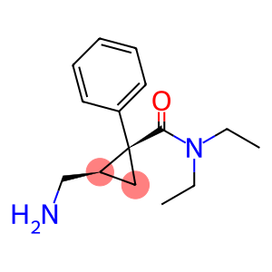 Cyclopropanecarboxamide, 2-(aminomethyl)-N,N-diethyl-1-phenyl-, (1S,2R)-