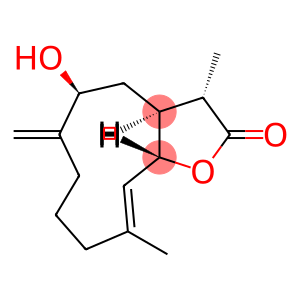 Cyclodeca[b]furan-2(3H)-one, 3a,4,5,6,7,8,9,11a-octahydro-5-hydroxy-3,10-dimethyl-6-methylene-, (3S,3aS,5S,10E,11aS)-
