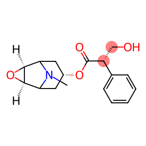 3-Oxa-9-azatricyclo(3.3.1.0(sup 2,4))nonan-7-ol, 9-methyl-, tropate (ester)