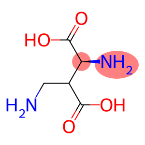 (+-)-threo-2-amino-3-aminomethyl-succinic acid