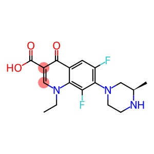 3-Quinolinecarboxylic acid, 1-ethyl-6,8-difluoro-1,4-dihydro-7-[(3R)-3-methyl-1-piperazinyl]-4-oxo- (9CI)