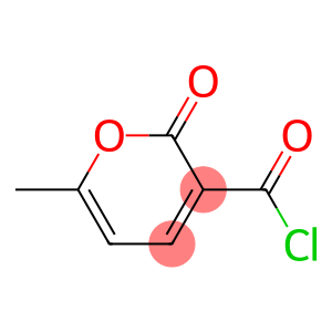 Sorbic acid, 2-(chloroformyl)-5-hydroxy-, delta-lactone (6CI)