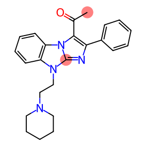 1-{2-phenyl-9-[2-(1-piperidinyl)ethyl]-9H-imidazo[1,2-a]benzimidazol-3-yl}ethanone